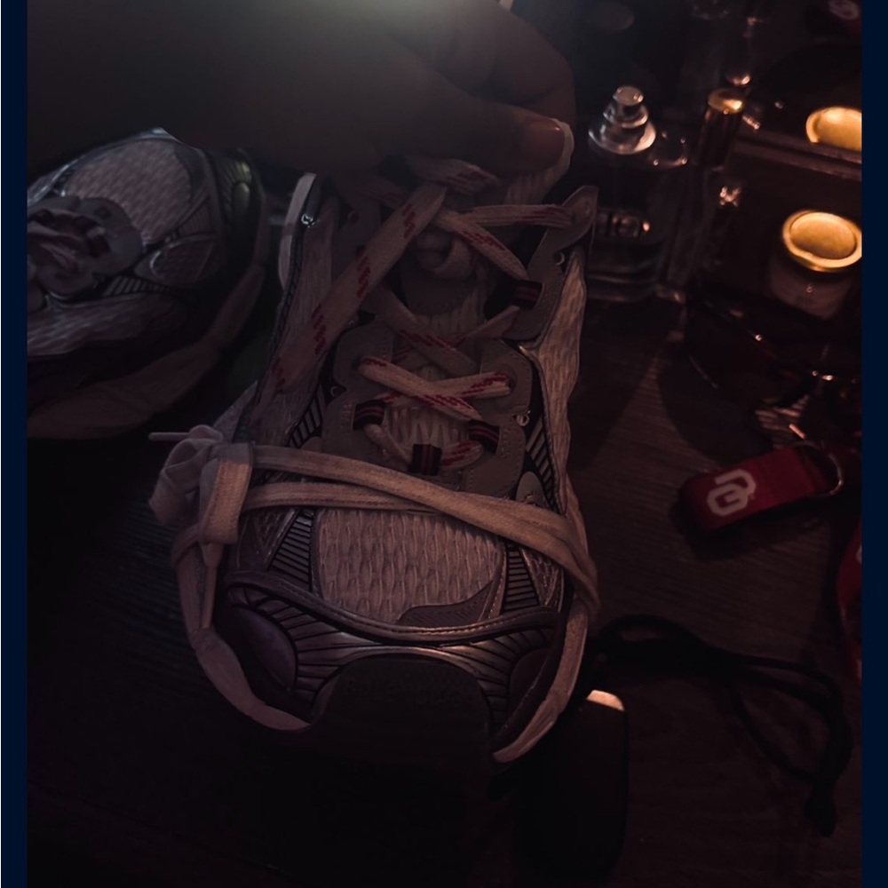 Stylish Gray and White Sneakers